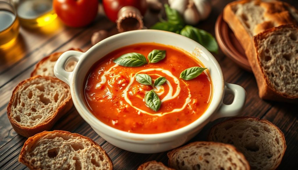 soupe de tomates rôties