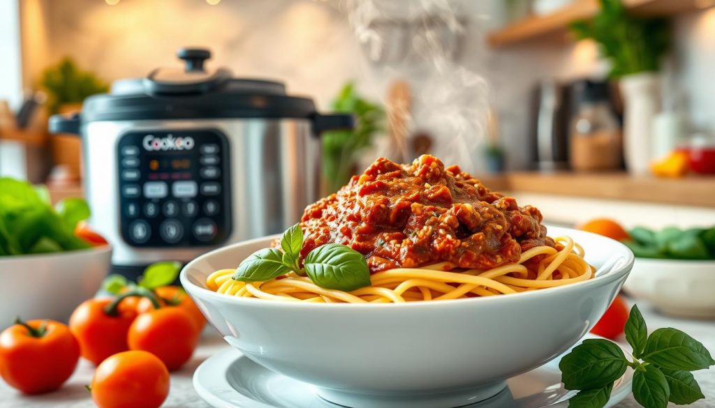 spaghetti bolognaise cookeo