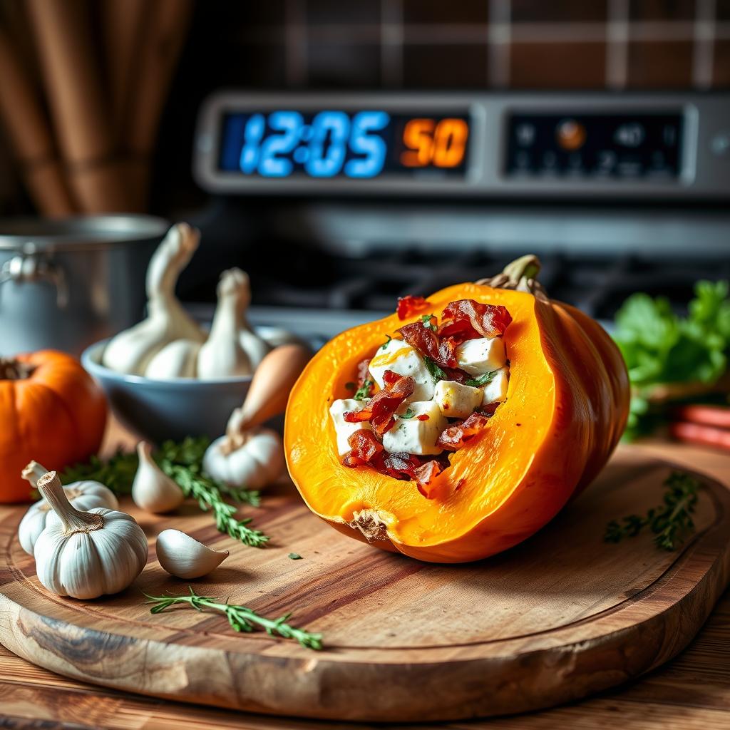 temps de cuisson butternut farcie