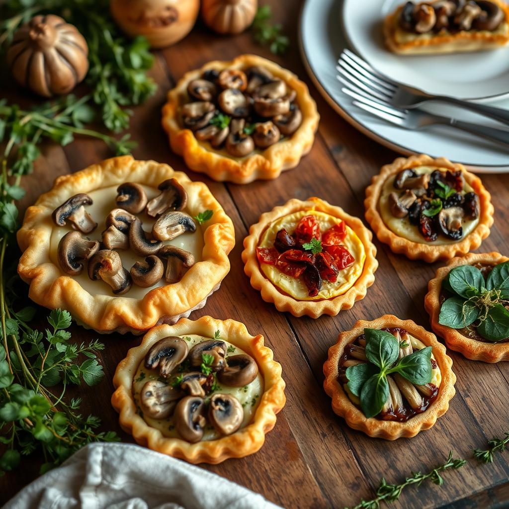 variantes de tarte aux champignons