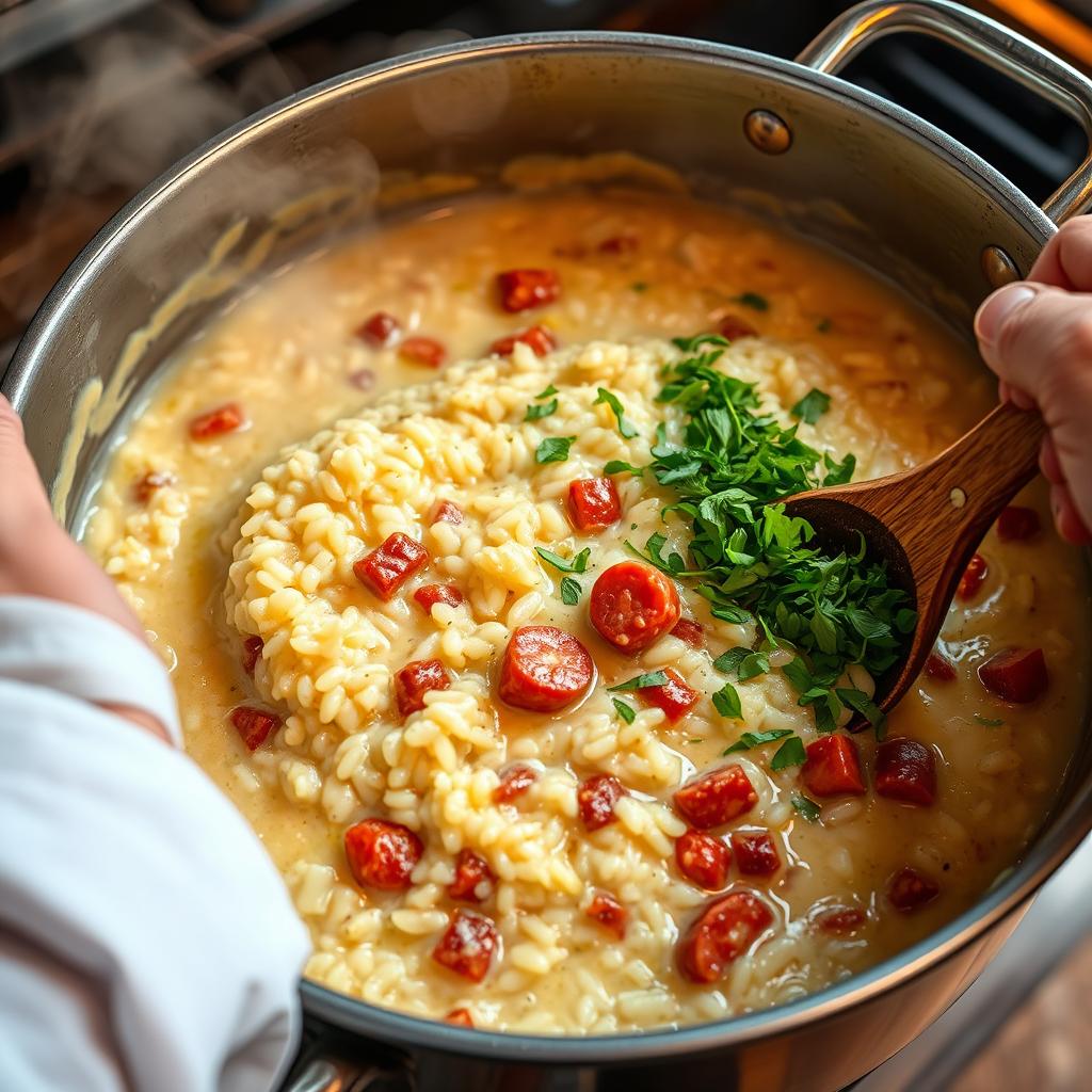 Conseils de chef pour le tirage de l'amidon dans le risotto