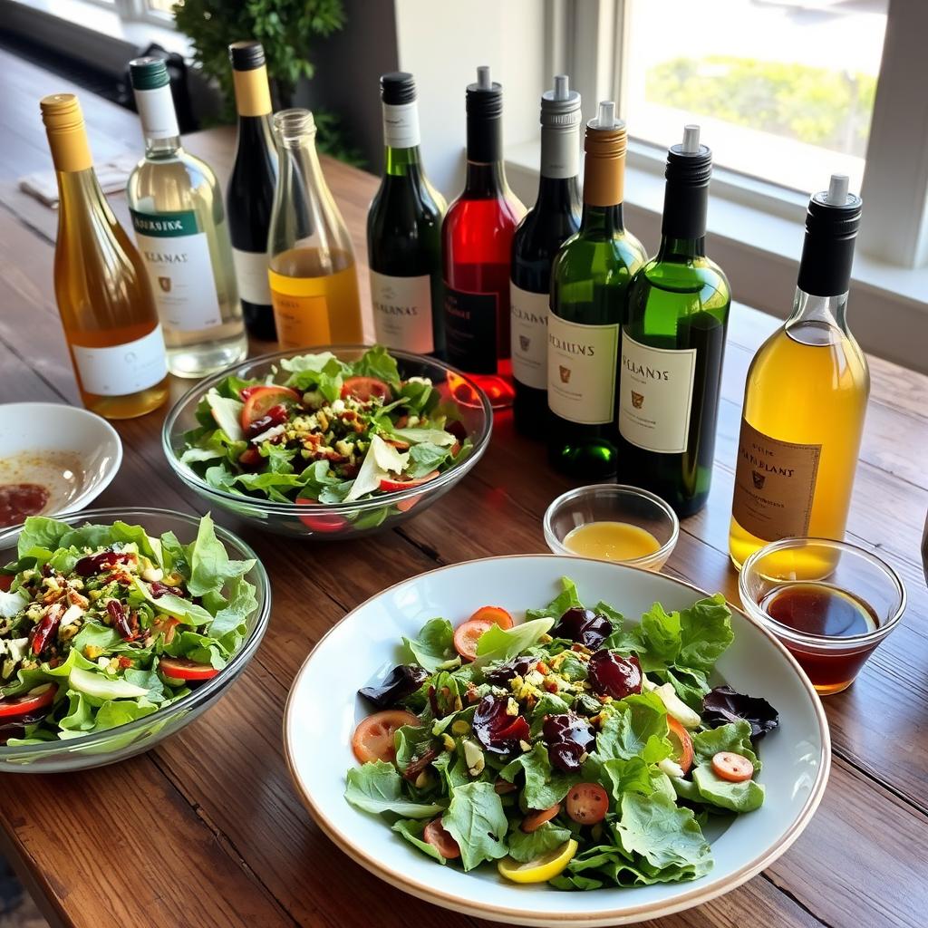 accompagnements vins salades fraîches