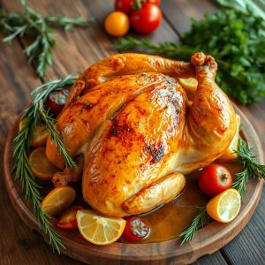 avis de cuisine sur le poulet rôti