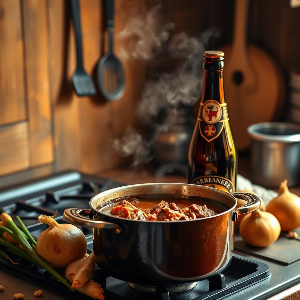 bière dans la carbonade flamande