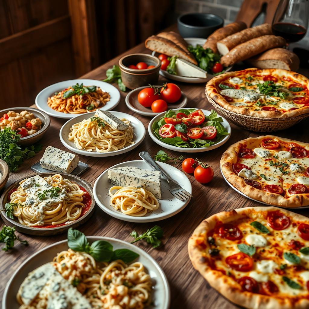 cuisine italienne avec gorgonzola