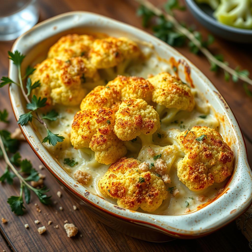 gratin chou romanesco