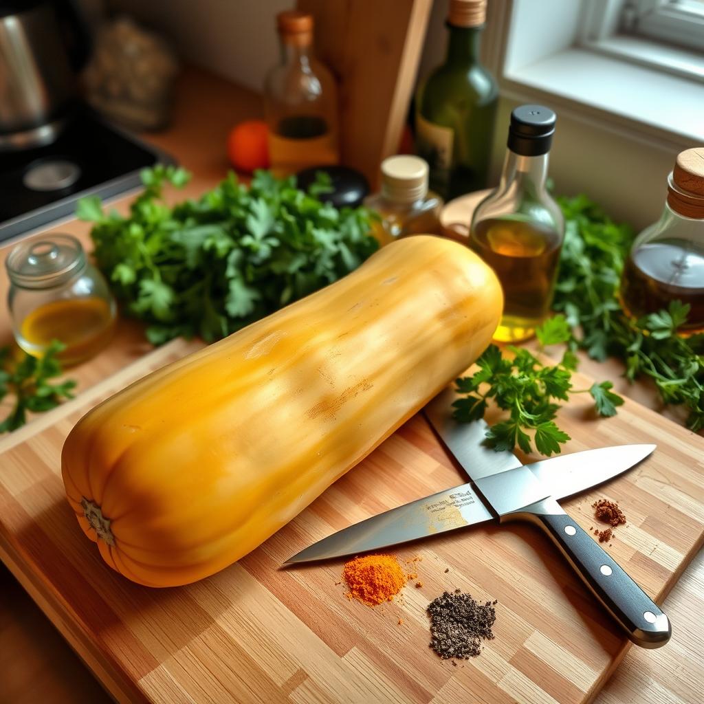 préparation courge butternut