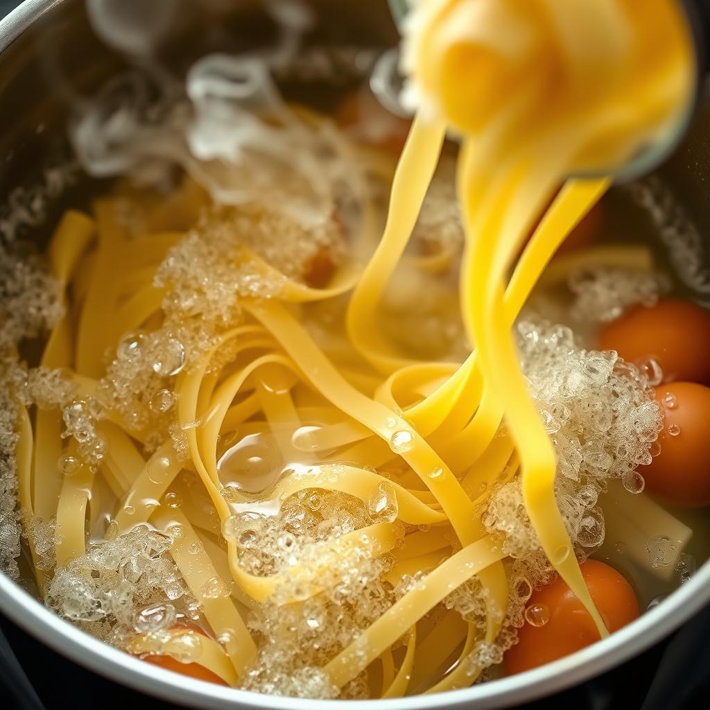 préparation cuisson des pâtes tagliatelles al dente