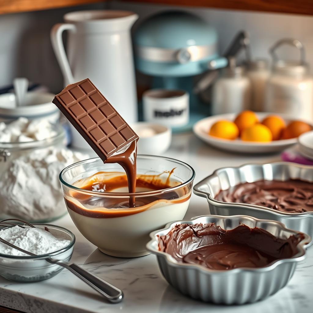 préparation fondant au chocolat