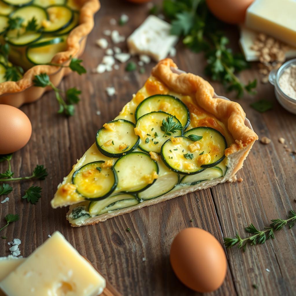 quiche courgettes