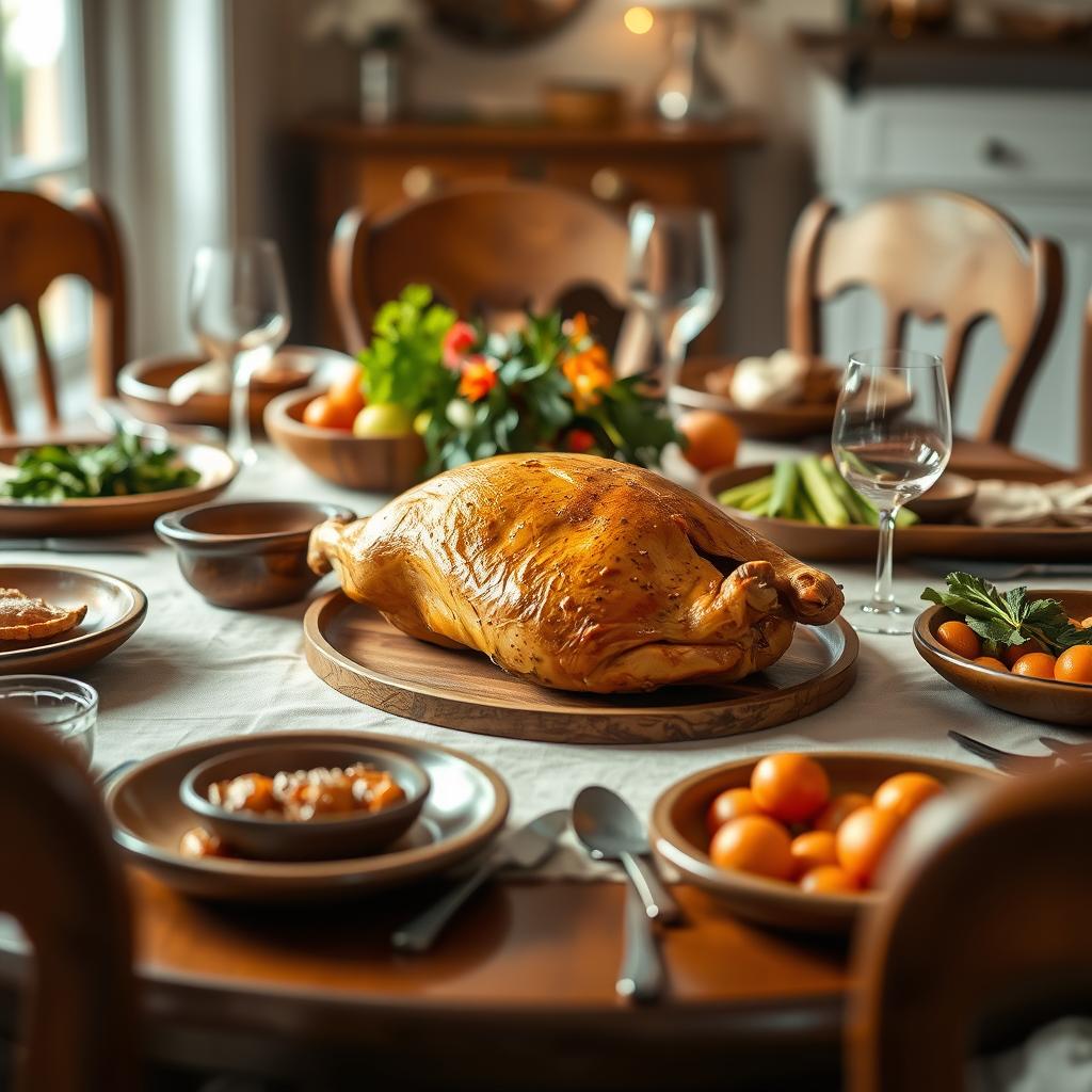 repas en famille parmentier de canard