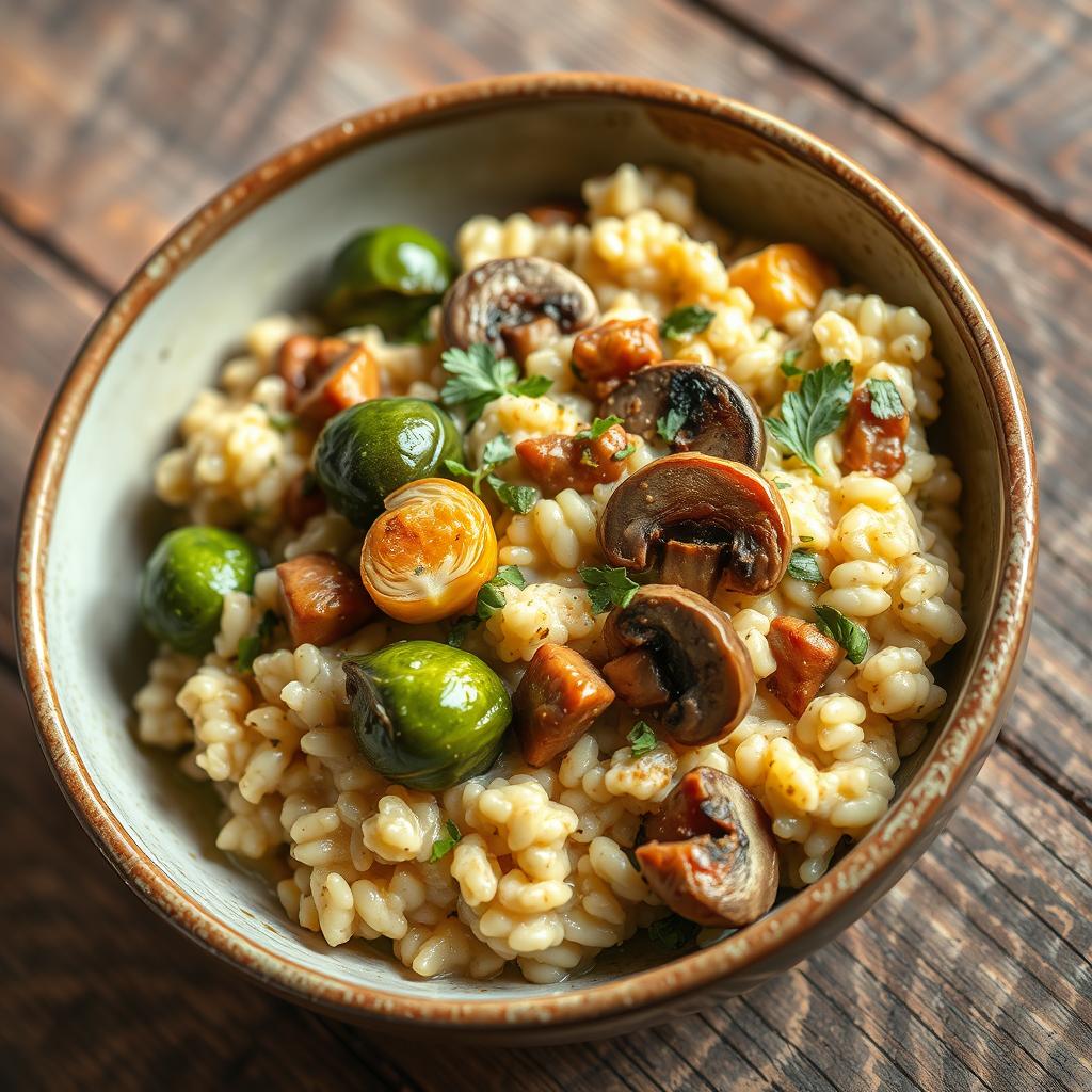 risotto aux choux de Bruxelles