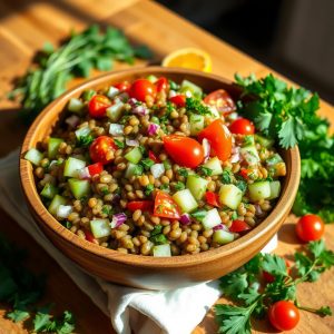 salade de lentilles