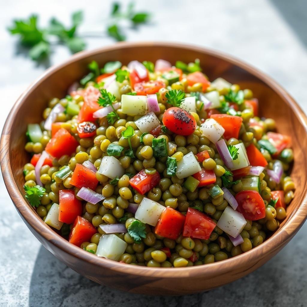 salade lentilles oignons