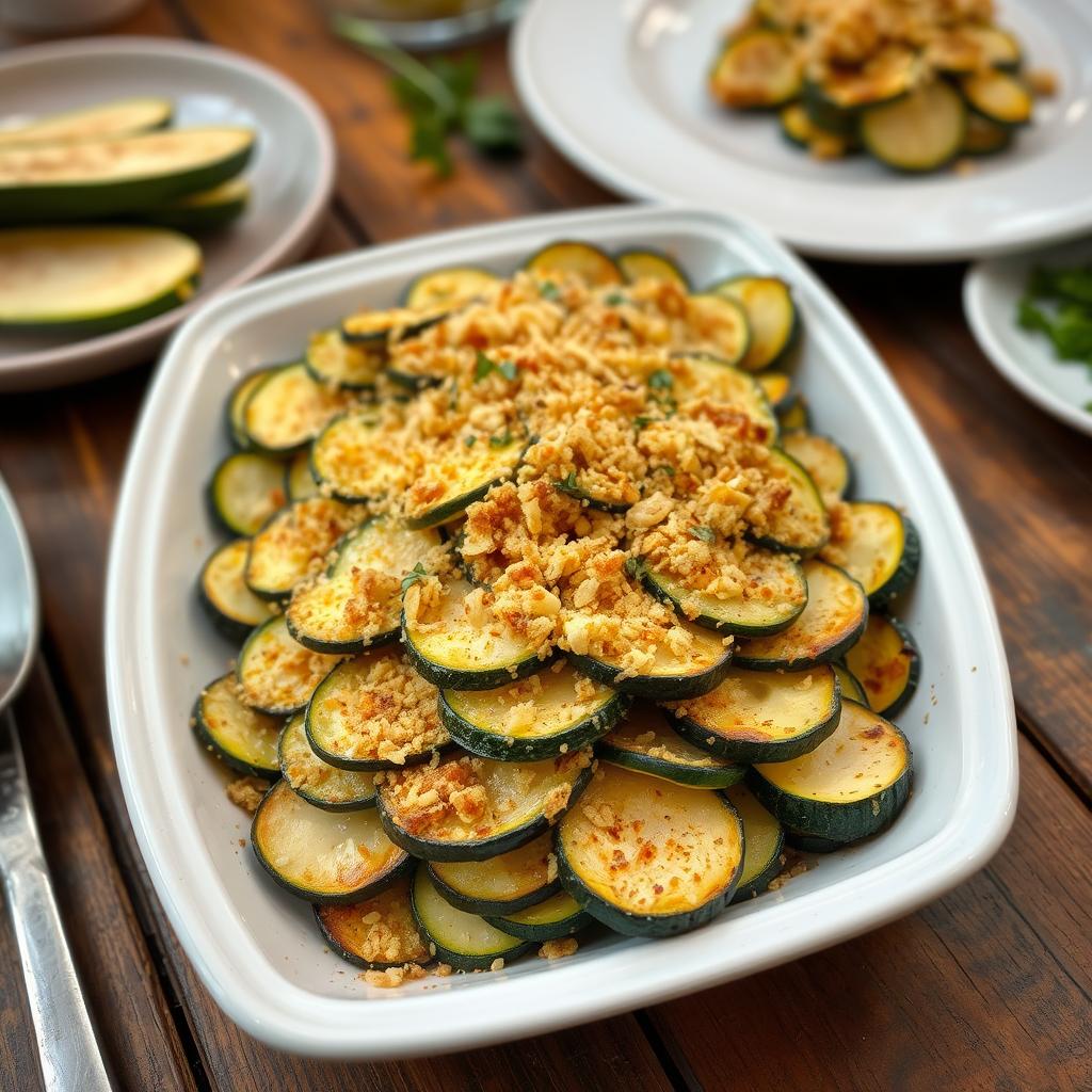 service plat gratin de courgettes