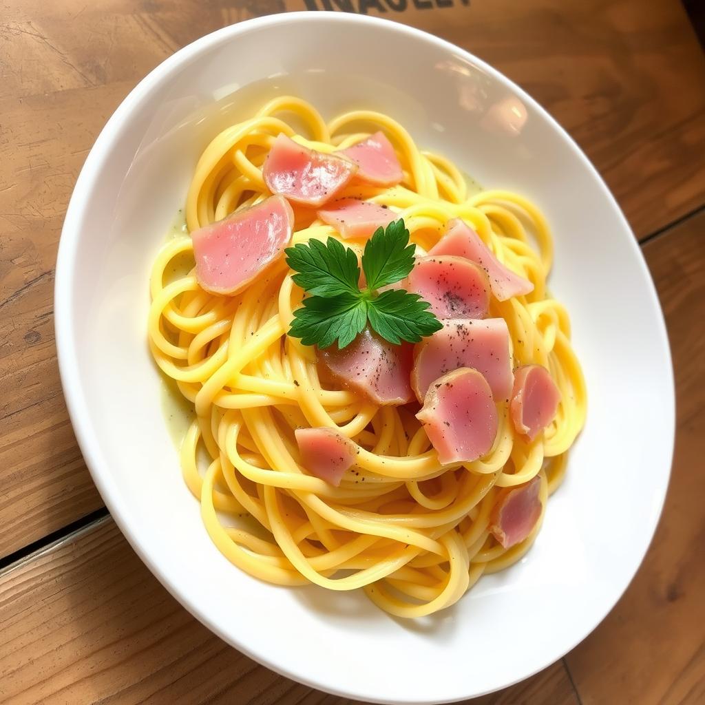 tagliatelles jambon