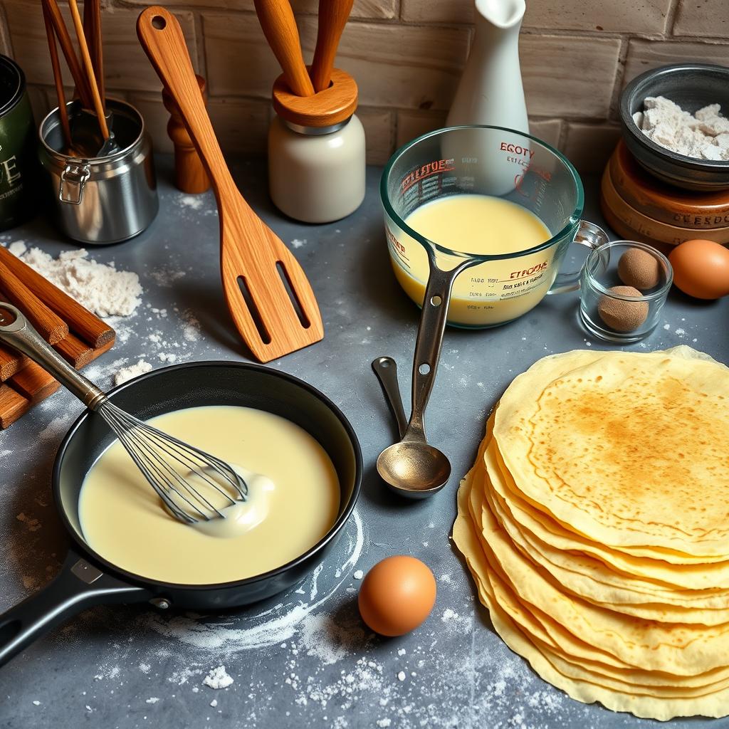 ustensiles crêpes