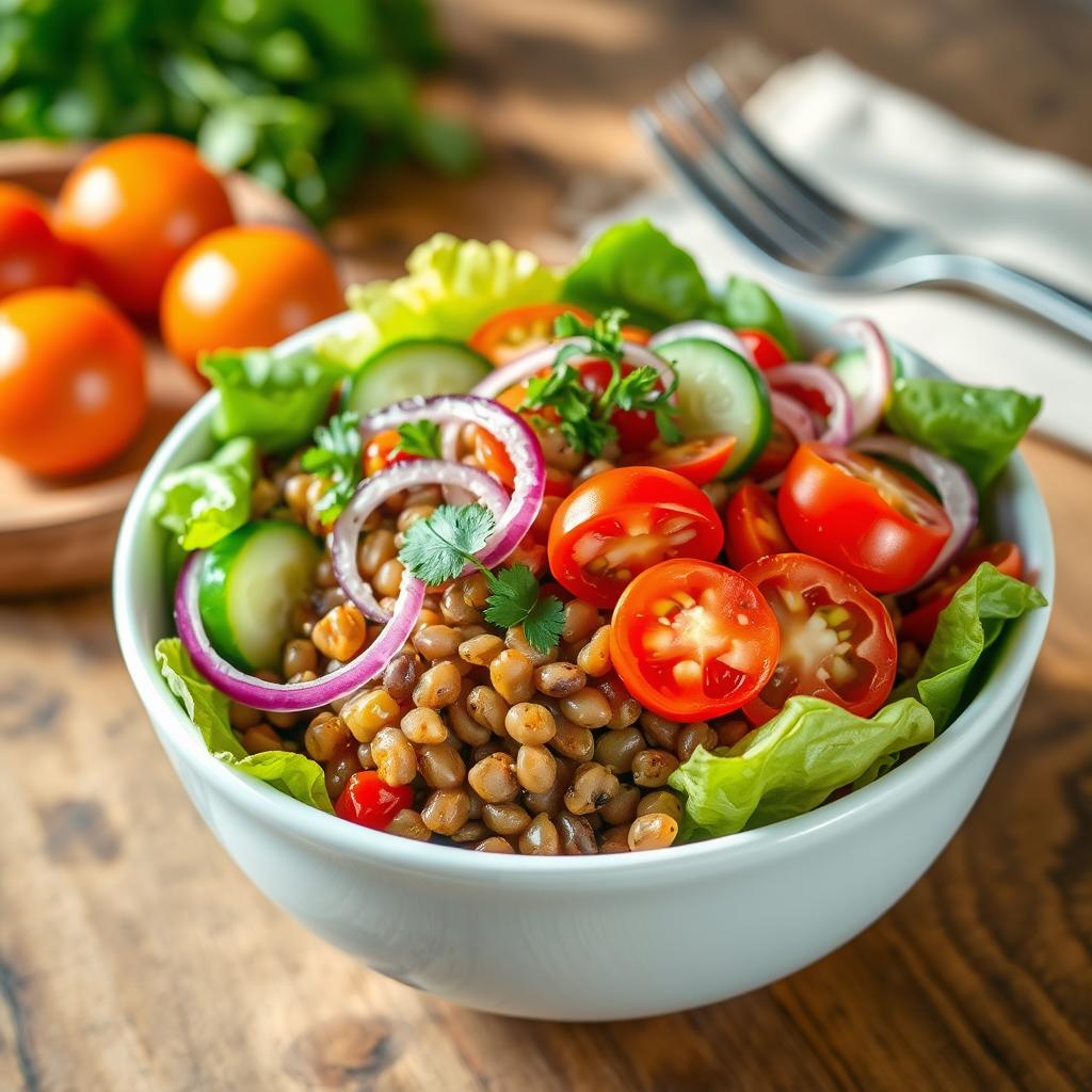 utilisation des lentilles dans d'autres salades