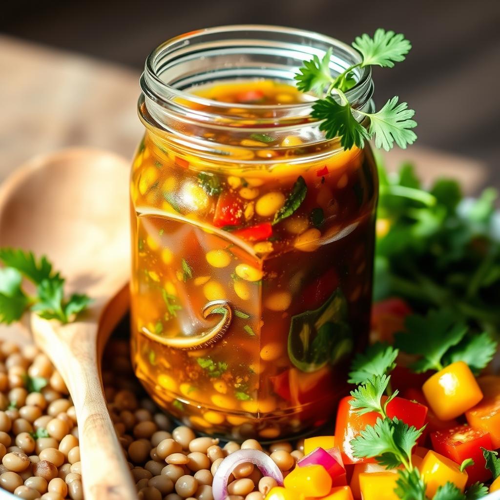 vinaigrette pour salade lentilles