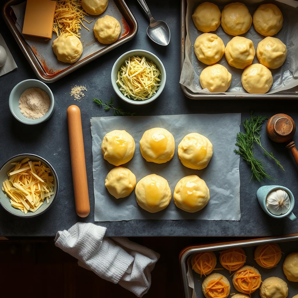 Assemblage bombes au fromage