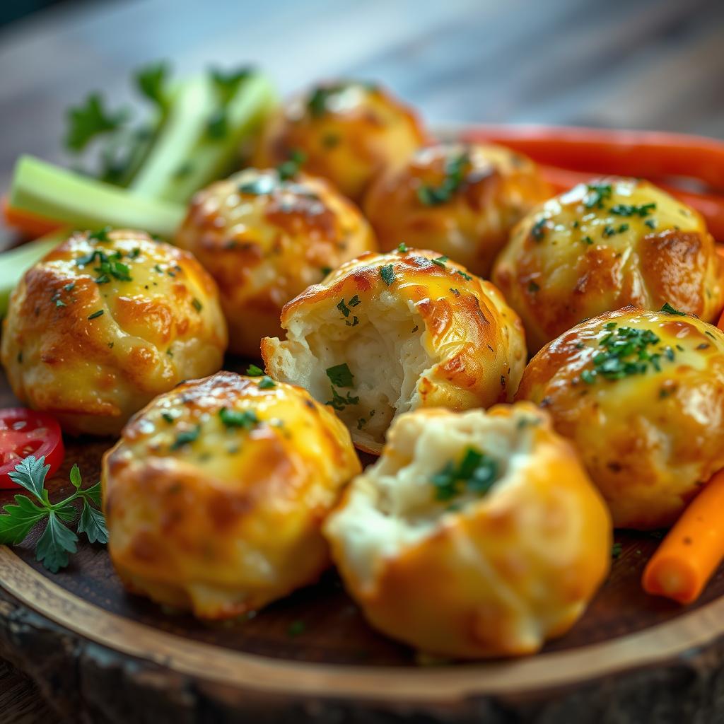 Dégustation bombes au fromage