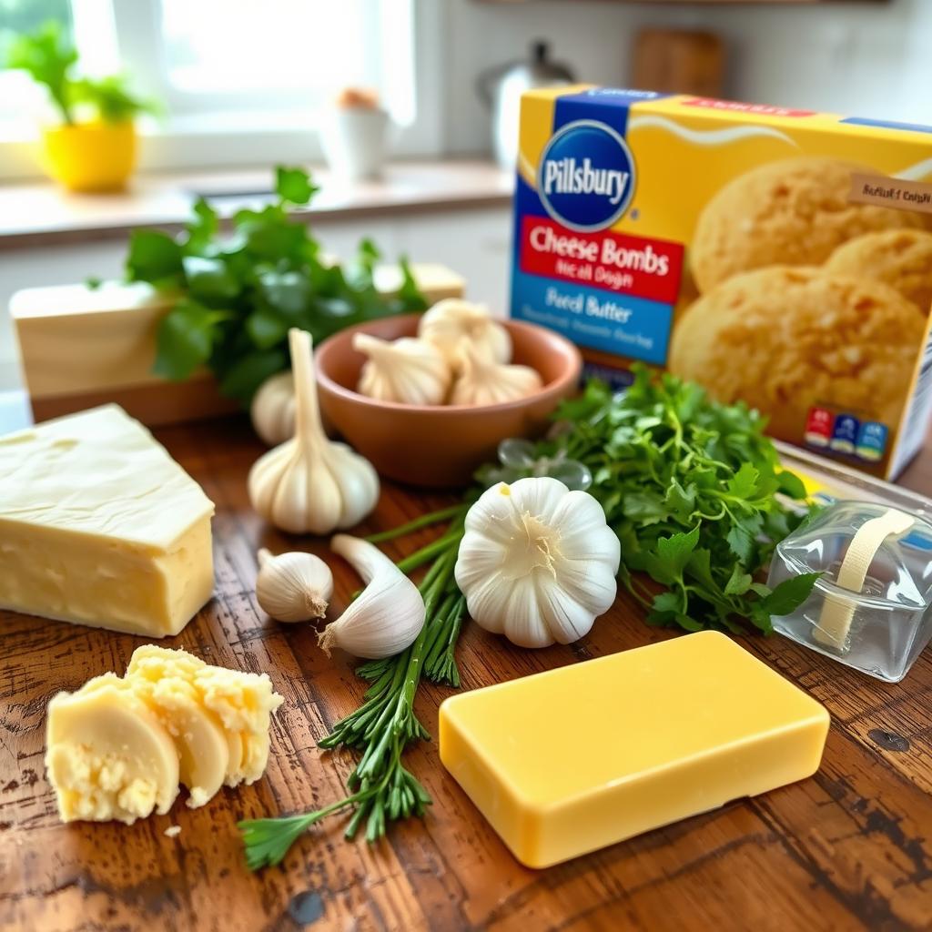 Ingrédients bombes au fromage