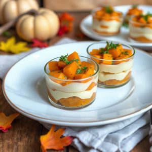 Verrine hachis parmentier panais courge butternut