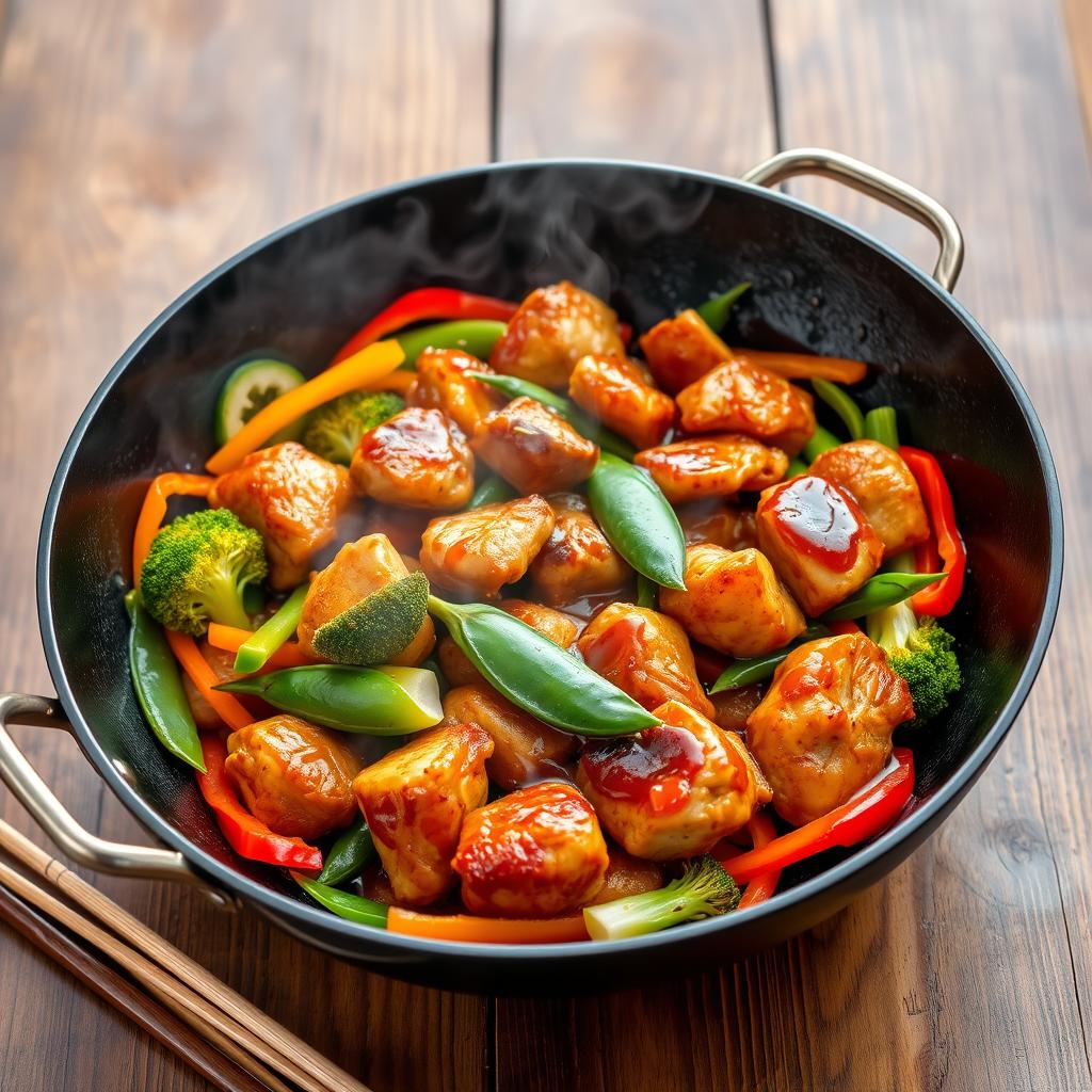 Wok de Poulet Teriyaki