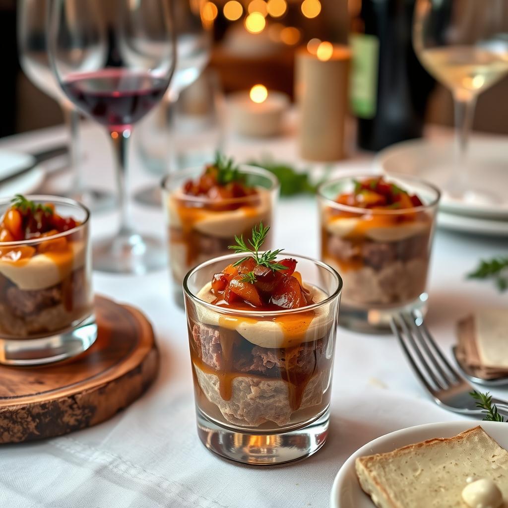 apéritif dînatoire à la verrine