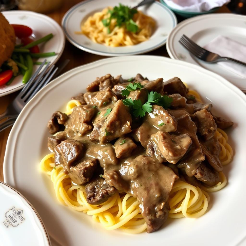 avis de gourmets sur le Boeuf Stroganoff