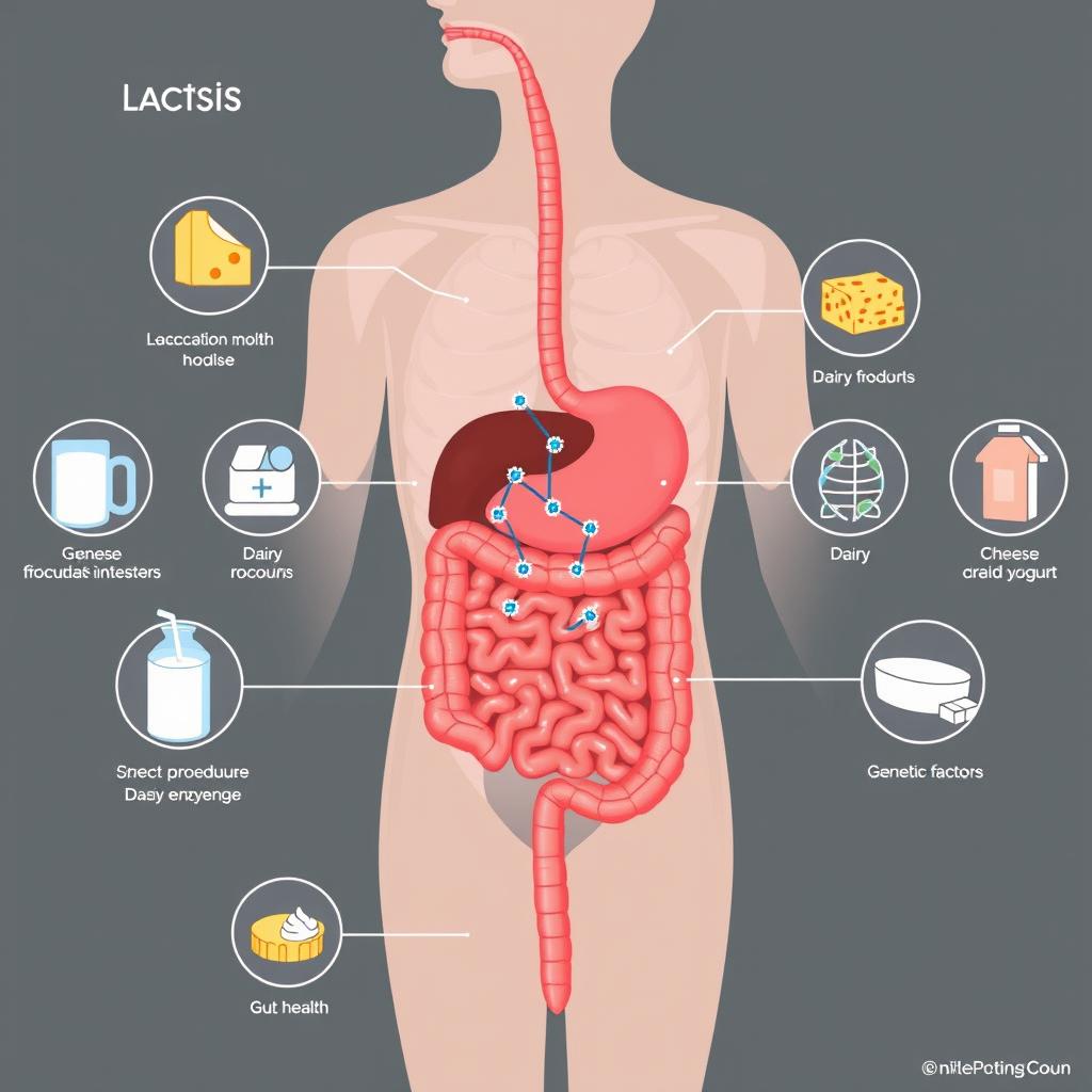 causes de l'intolérance au lactose