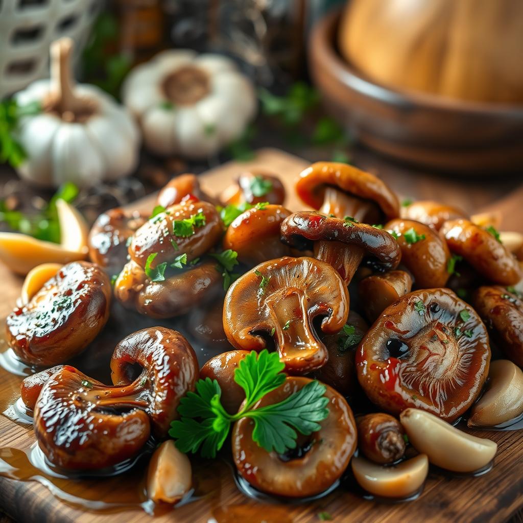 champignons sautés