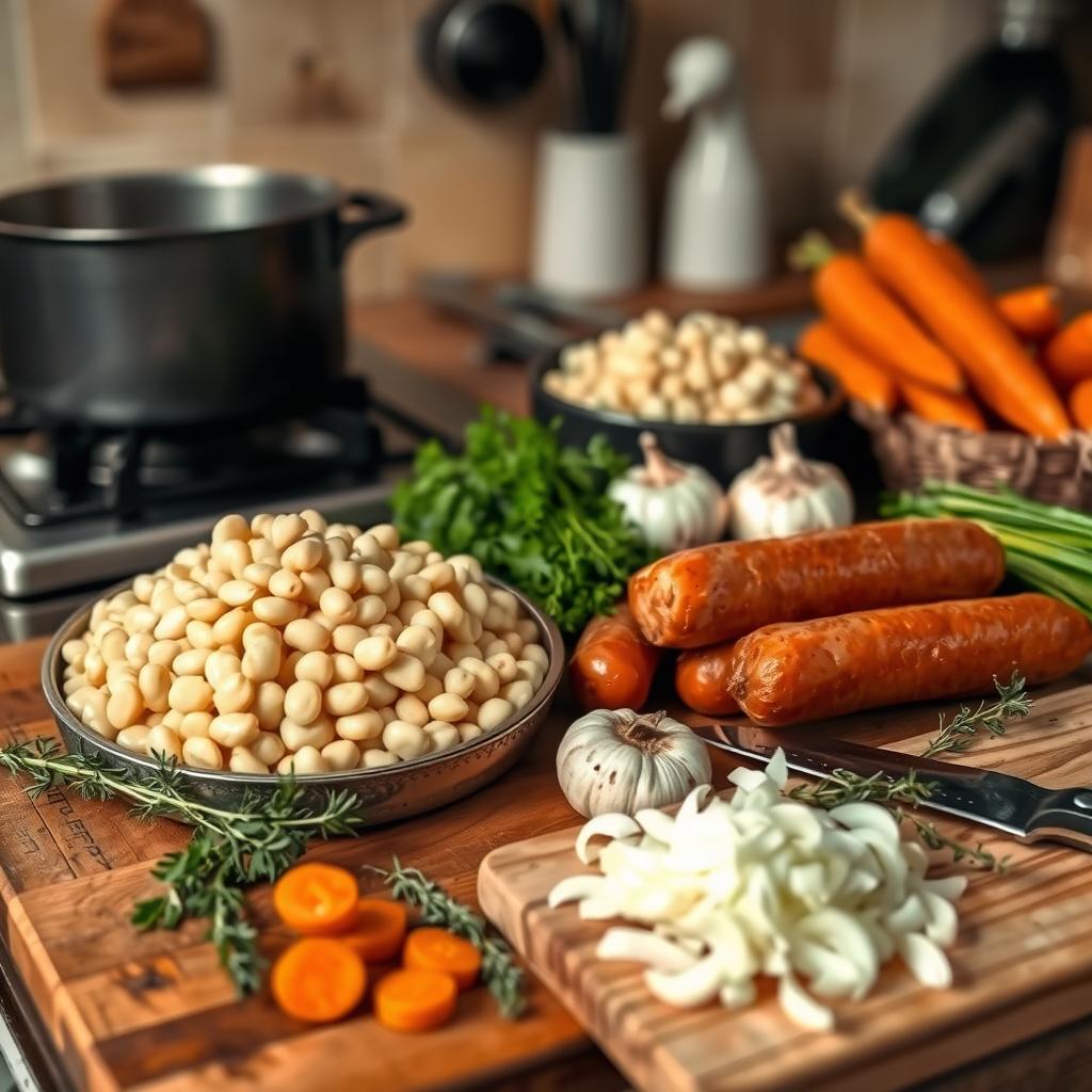 choisir ingrédients pour le cassoulet toulousain