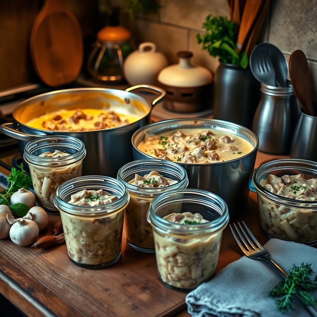 conserver Boeuf Stroganoff