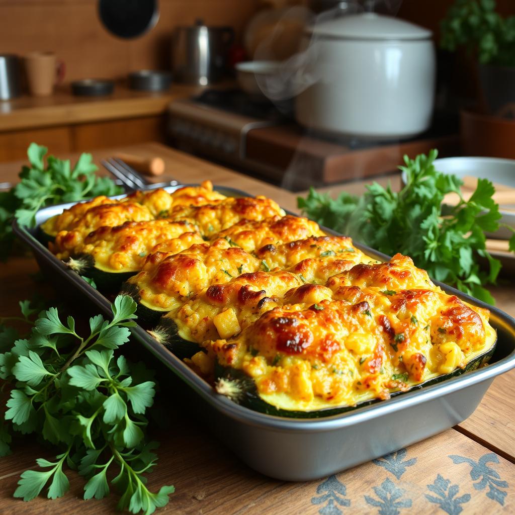 cuisson courgettes farcies