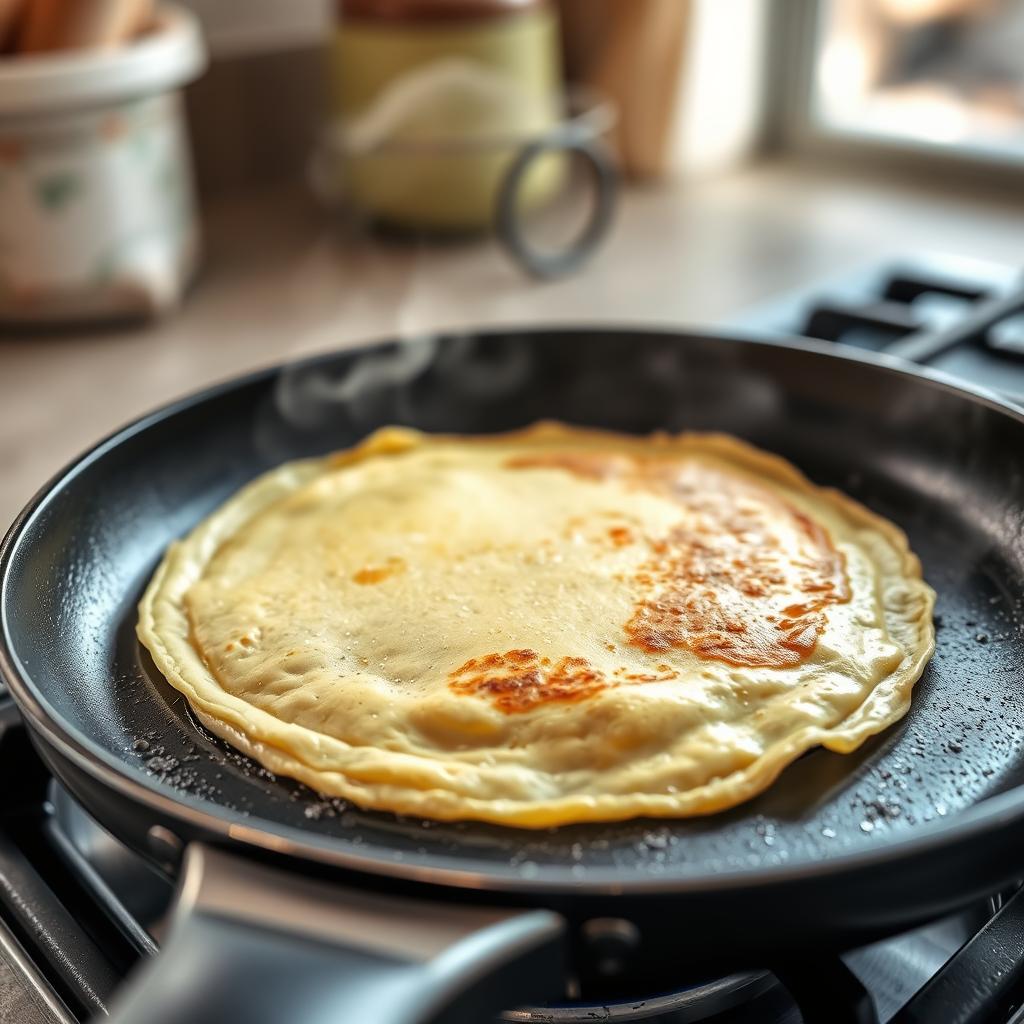 cuisson des crêpes