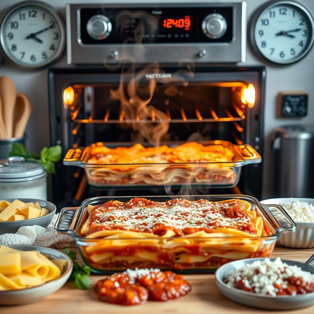 cuisson lasagnes astuces temps four