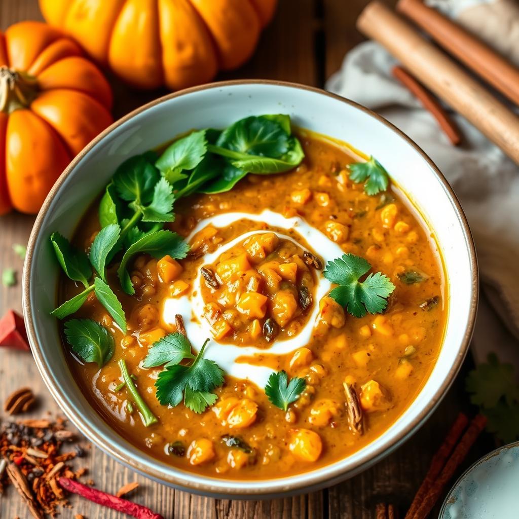 dahl avec épinards et version piquante