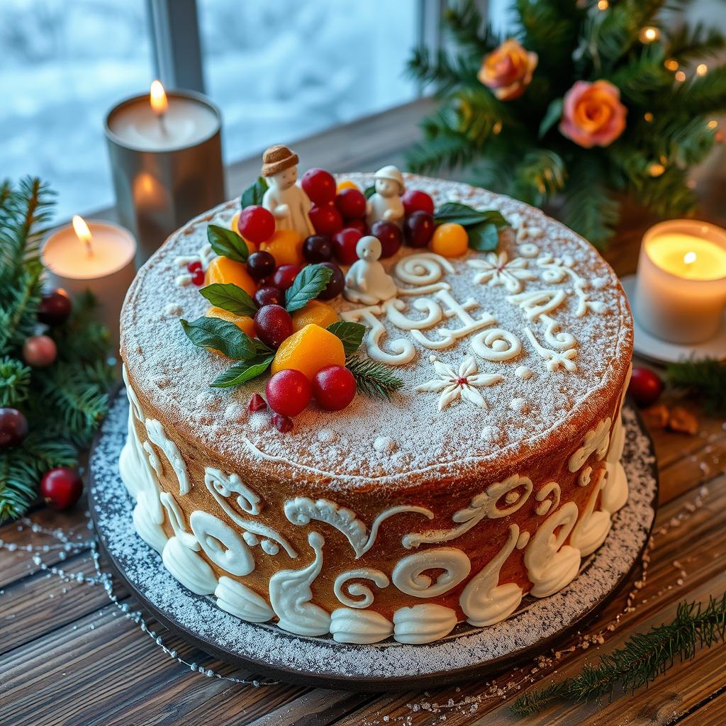 décoration gâteau de Noël