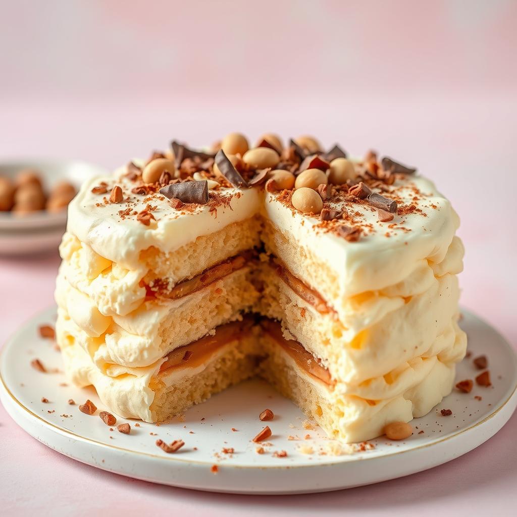 gâteau nuage praliné