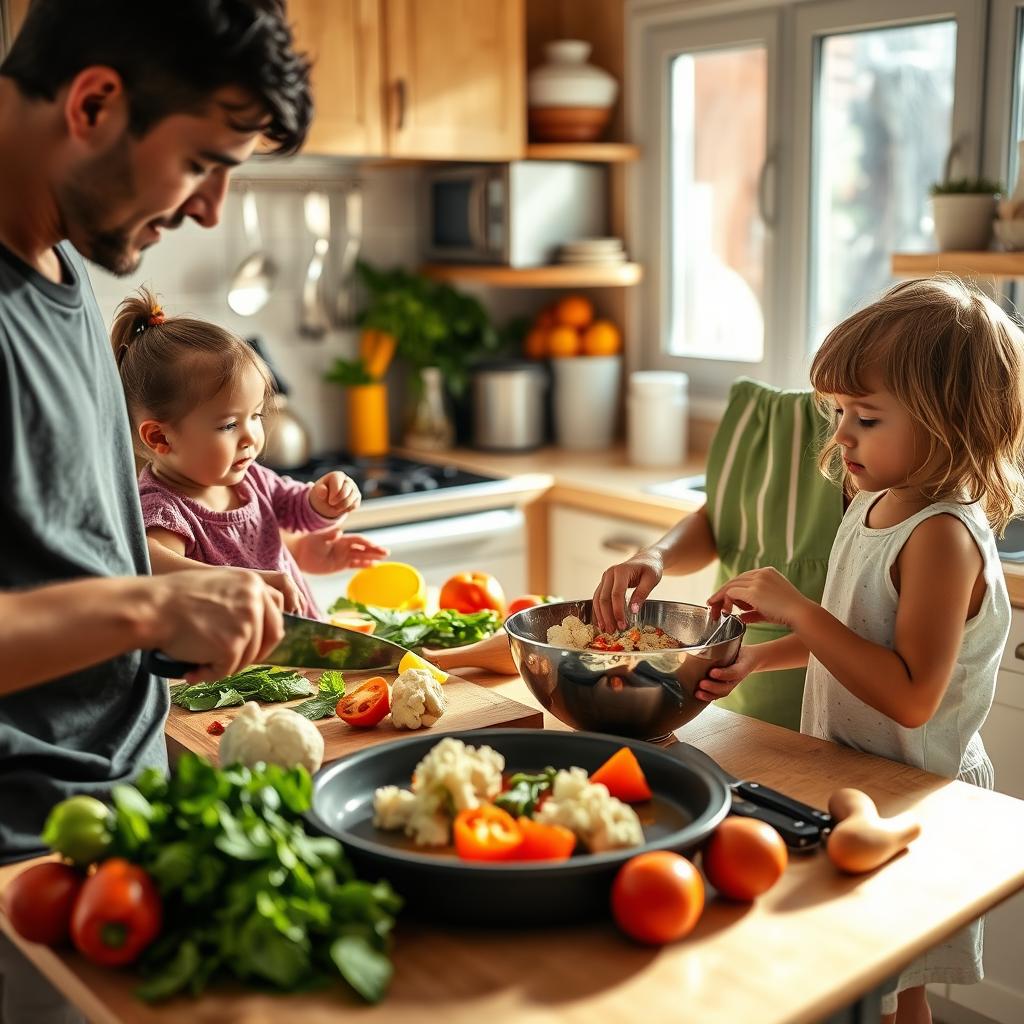 impliquer la famille dans la cuisine