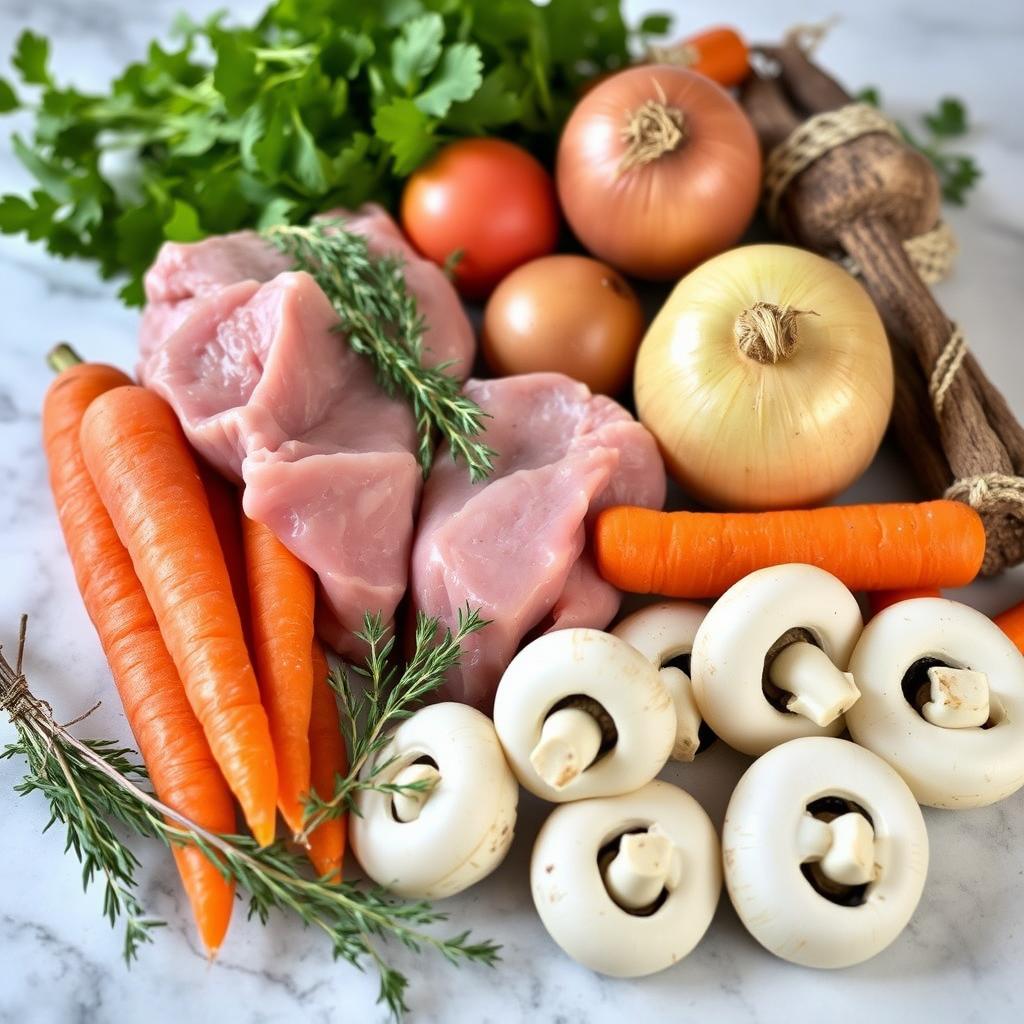 ingrédients blanquette de veau