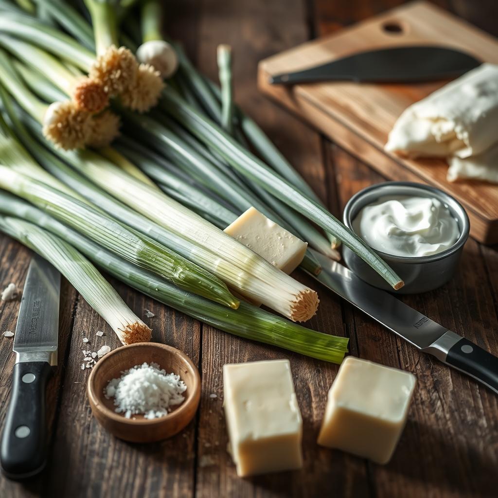 ingrédients fondue de poireaux