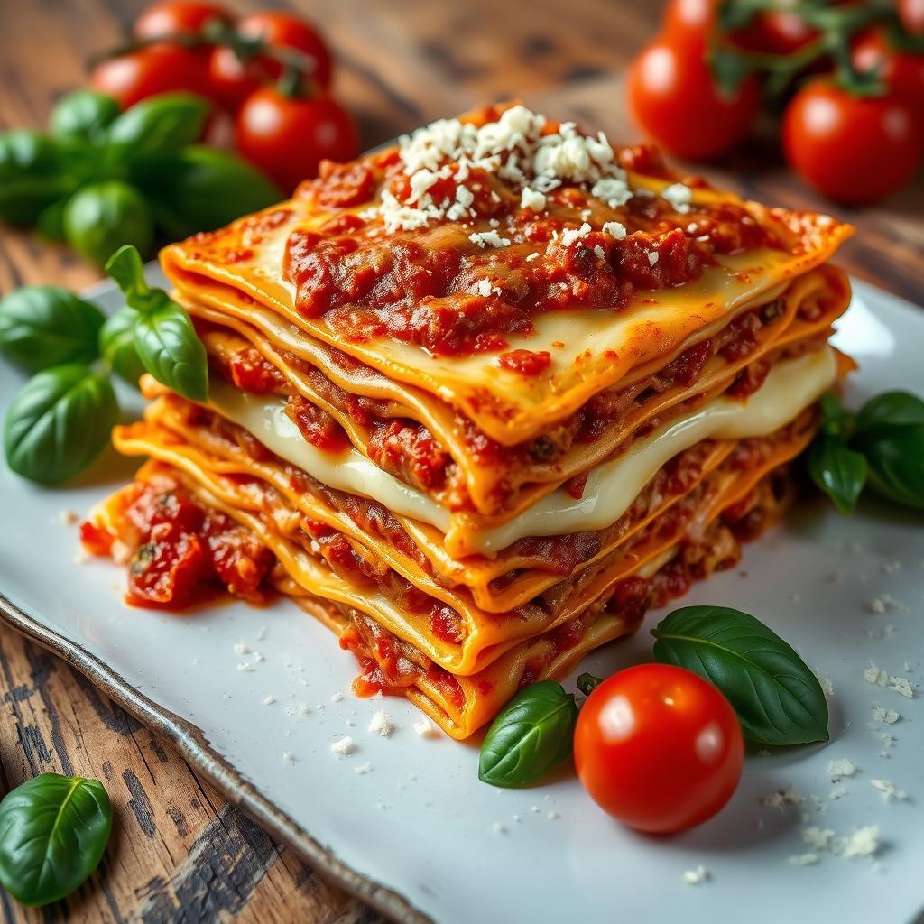 montage des lasagnes à la bolognaise