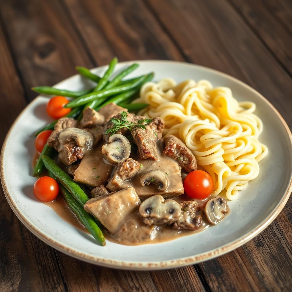 nutrition bœuf stroganoff