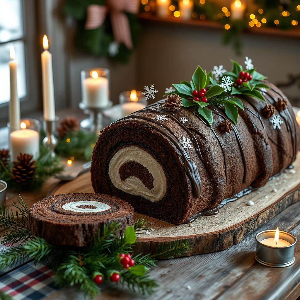 origines bûche de Noël