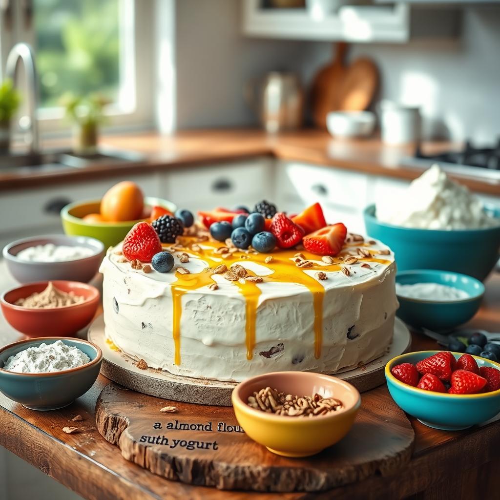 personnalisation du gâteau au yaourt