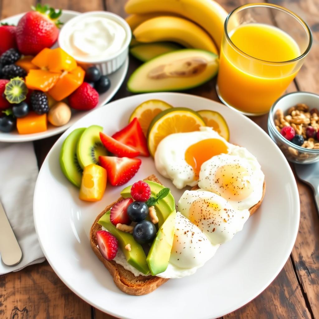 petit-déjeuner équilibré