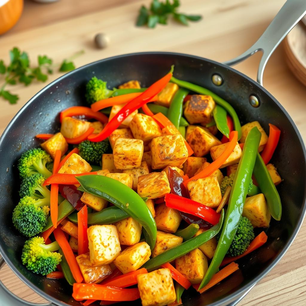 recette de wok tofu légumes