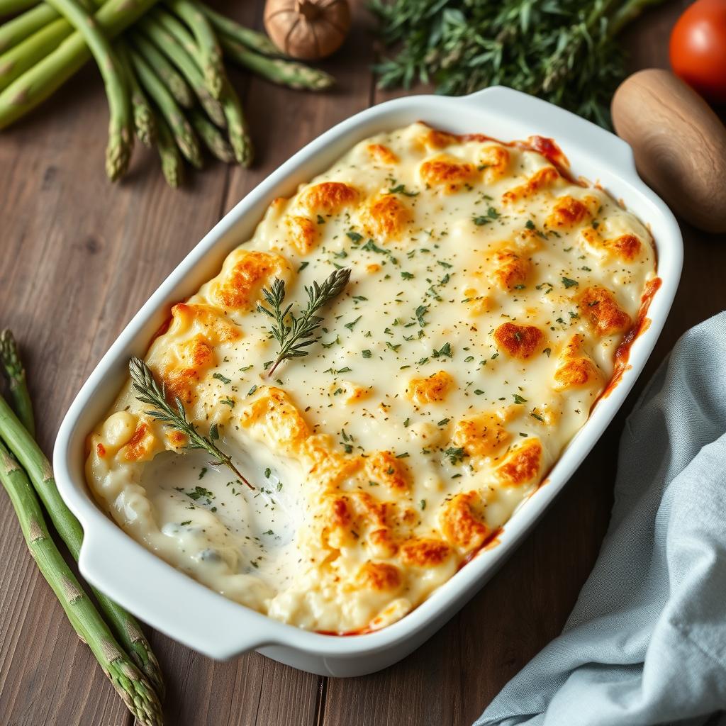 recettes gratin d'asperges